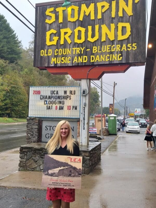 Simone Nichols Pace 2019 Clogging Hall of Fame - Maggie Valley NC